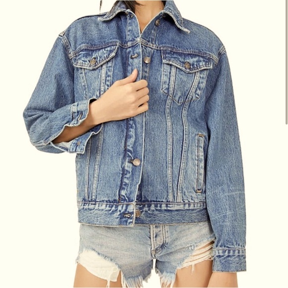 Free People Jackets & Blazers - Free People x Sandrine Rose denim Jacket